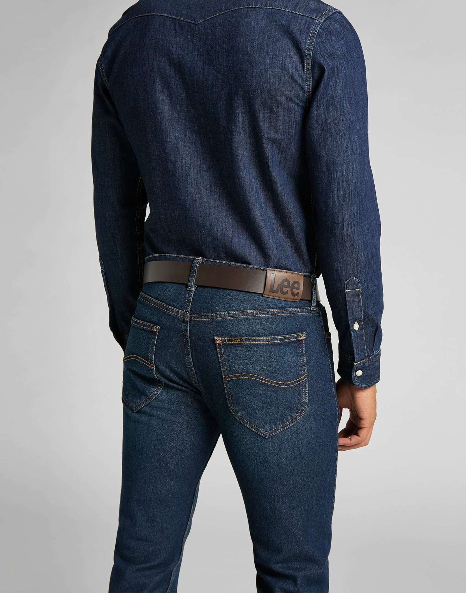 Ceinture Small Logo en marron foncé – Image 3