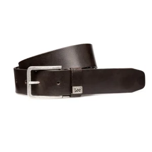 Ceinture Small Logo en marron foncé