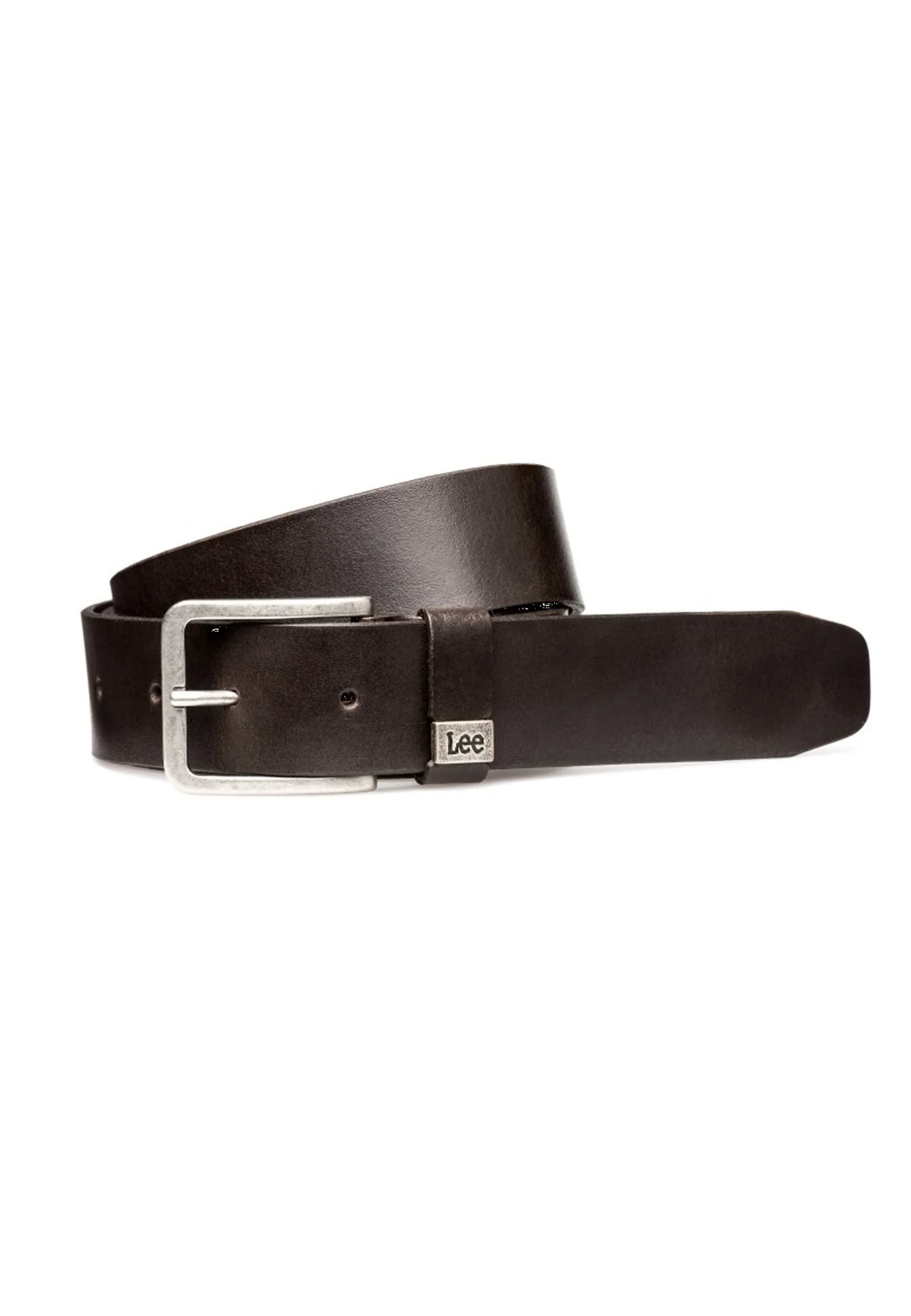 Ceinture Small Logo en marron foncé