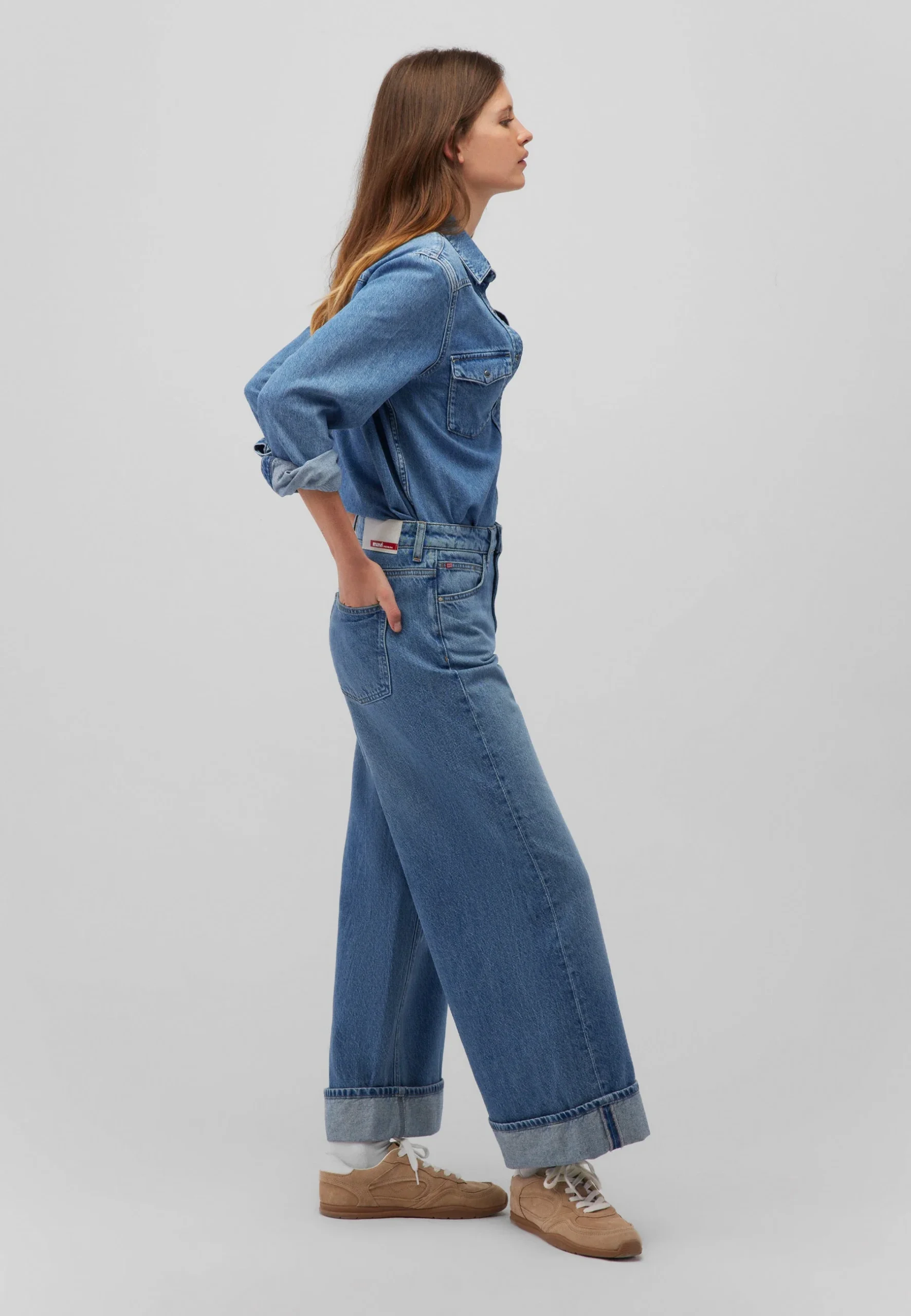 Kyoto en denim moyen brossé – Image 3