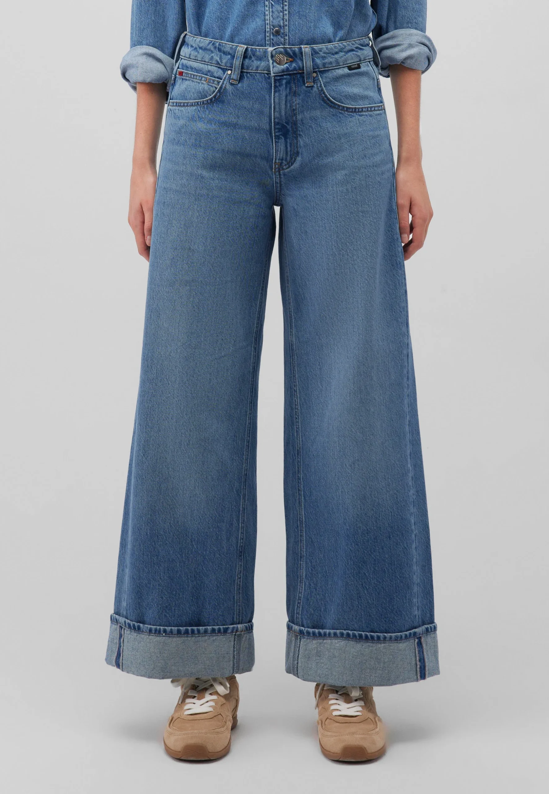 Kyoto en denim moyen brossé