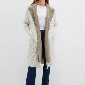 Cardigan en rayure Silver Sage