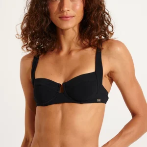 MENDA-BLACK Bas de bikini en noir