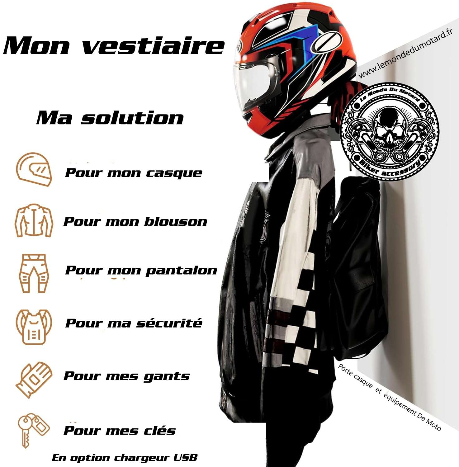 le Porte-Casque Moto des Collègues Cadeau Retraite & Souvenir – Image 8