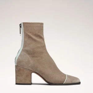 ARIA - Bottines - Suède Stretch Grège