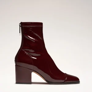 ARIA - Bottines - Verni Stretch Bordeaux