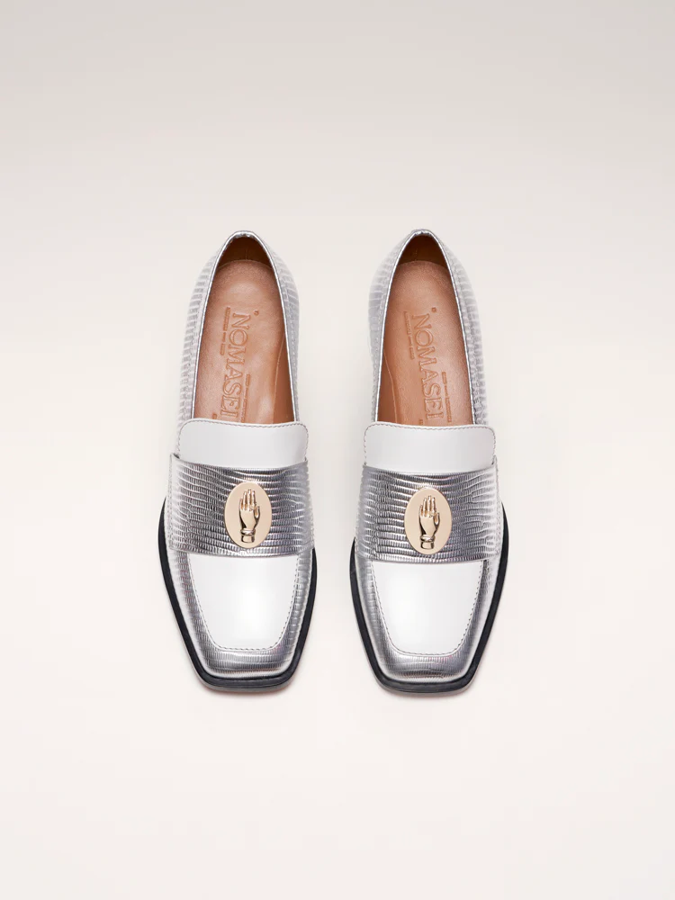NONO - Mocassins - Bicolore Argent – Image 2