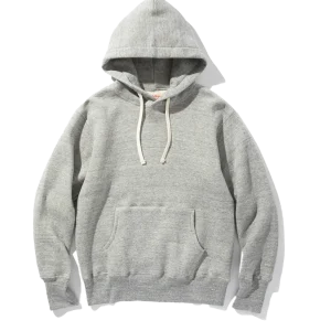 10 oz Loopwheel parka H.Grey