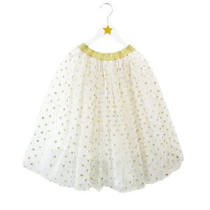 Le jupon long à pois – Or