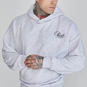 Sweat à capuche graphique en snow marl