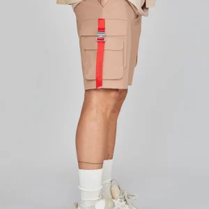 Short cargo en marron