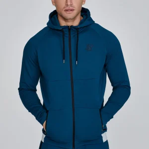 Sweat à capuche Full Zip en bleu