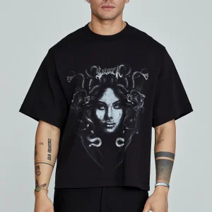 T-shirt Medusa en noir