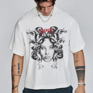 T-shirt Medusa en écru