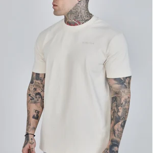 T-shirt filigrane en écru