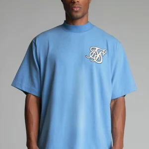 T-shirt à logo en bleu