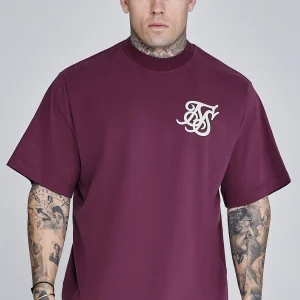 T-shirt à logo en bourgogne