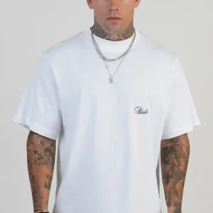 T-shirt surdimensionné en blanc