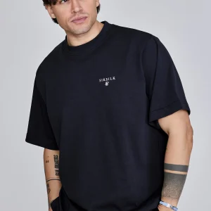 T-shirt surdimensionné en noir