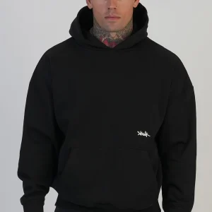 Sweat à capuche graphique en noir