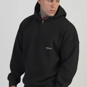 Sweat à capuche graphique en noir