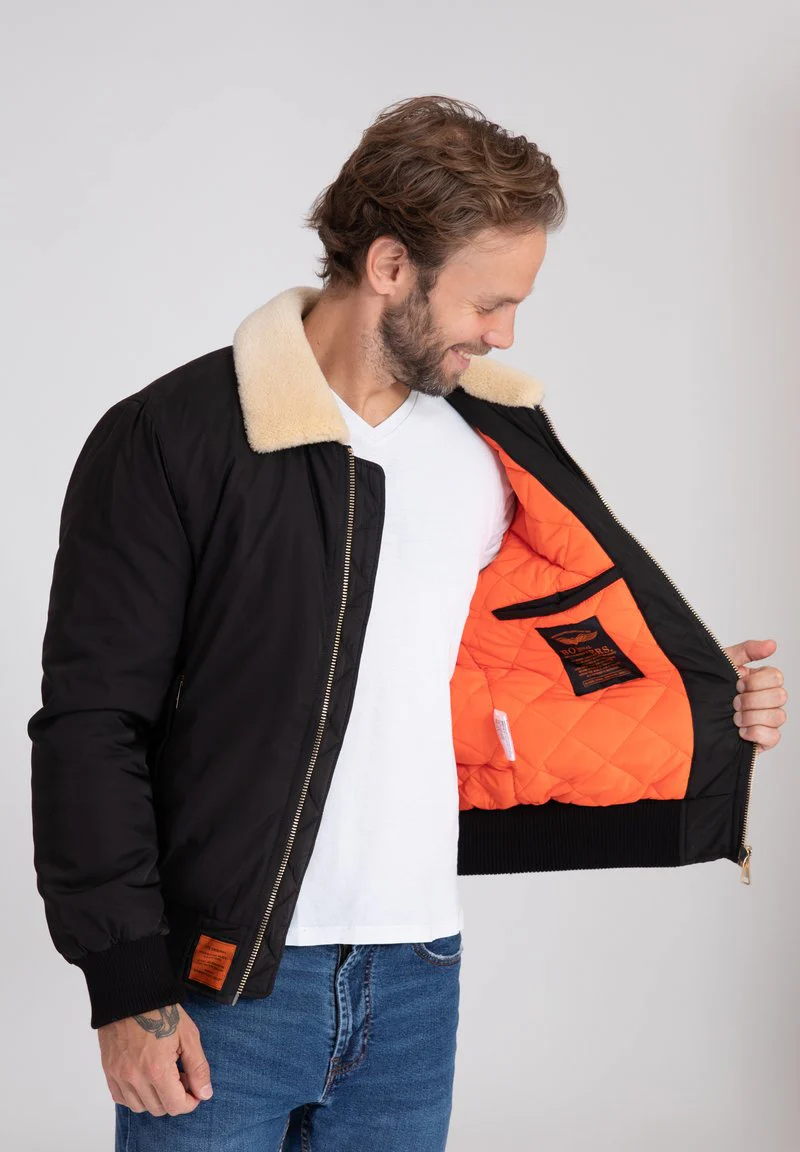 Versmold M Blouson-bombe en noir – Image 4