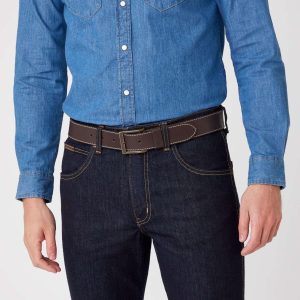 Stitched Belt in Brown