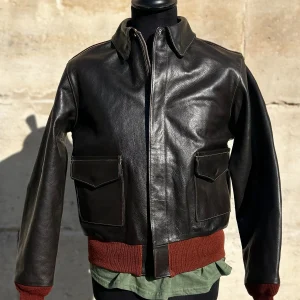 A-2 Arco Horsehide Dark Seal