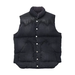 Down Vest Denim Black