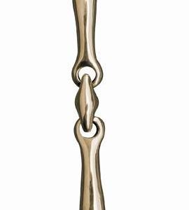 HKM Mors 2 Anneaux double Brisure 16mm - Argentan