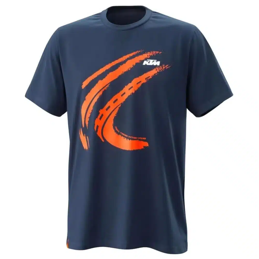 T-shirt moto homme style KTM – maillot été respirant motocross ou VTT, fan art non officiel, look racing orange et noir, tailles XXS à 6XL – Image 4