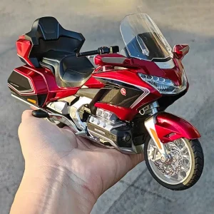 1:11 Honda Gold Wing GL800 2021 alliage moulé sous pression modèle de moto Collection de véhicules son et lumière tout-terrain Autocycle jouets voiture