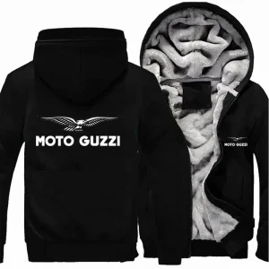 Sweat motard hiver fan art à capuche – doublure polaire