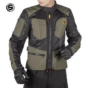 Veste moto homme Star Field respirante été – Maille légère avec protections renforcées, multiples poches, idéale conduite par temps chaud
