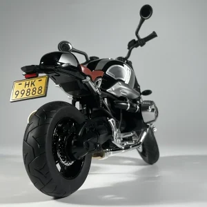 BMW R NineT miniature moto métal 1:9 – modèle réduit rétro réaliste avec son et lumière, décoration ou cadeau pour motard passionné