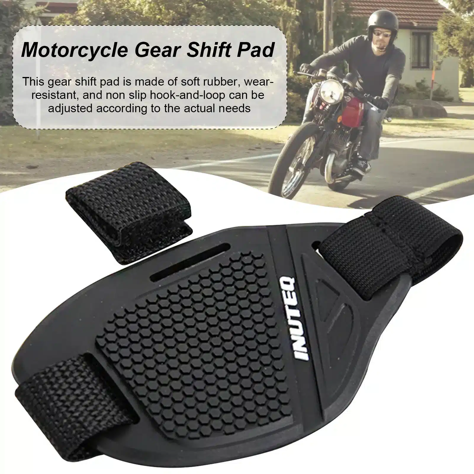 Protection Chaussure Moto – Coussinet Antidérapant Universel Réglable pour Sélecteur de Vitesse – Image 4