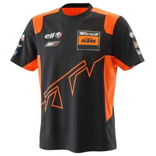 T-shirt moto homme style KTM – maillot été respirant motocross ou VTT, fan art non officiel, look racing orange et noir, tailles XXS à 6XL – Image 5