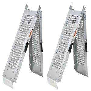 Rampes moto pliables aluminium 400 kg – rampe de chargement moto, quad, voiture