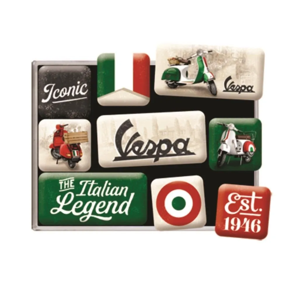 Aimant en métal Set Vespa – The Italian Legend – Image 2