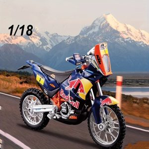 Miniature moto 450 Rally 1/18 – Modèle moulé zamak style Red Bull Racing