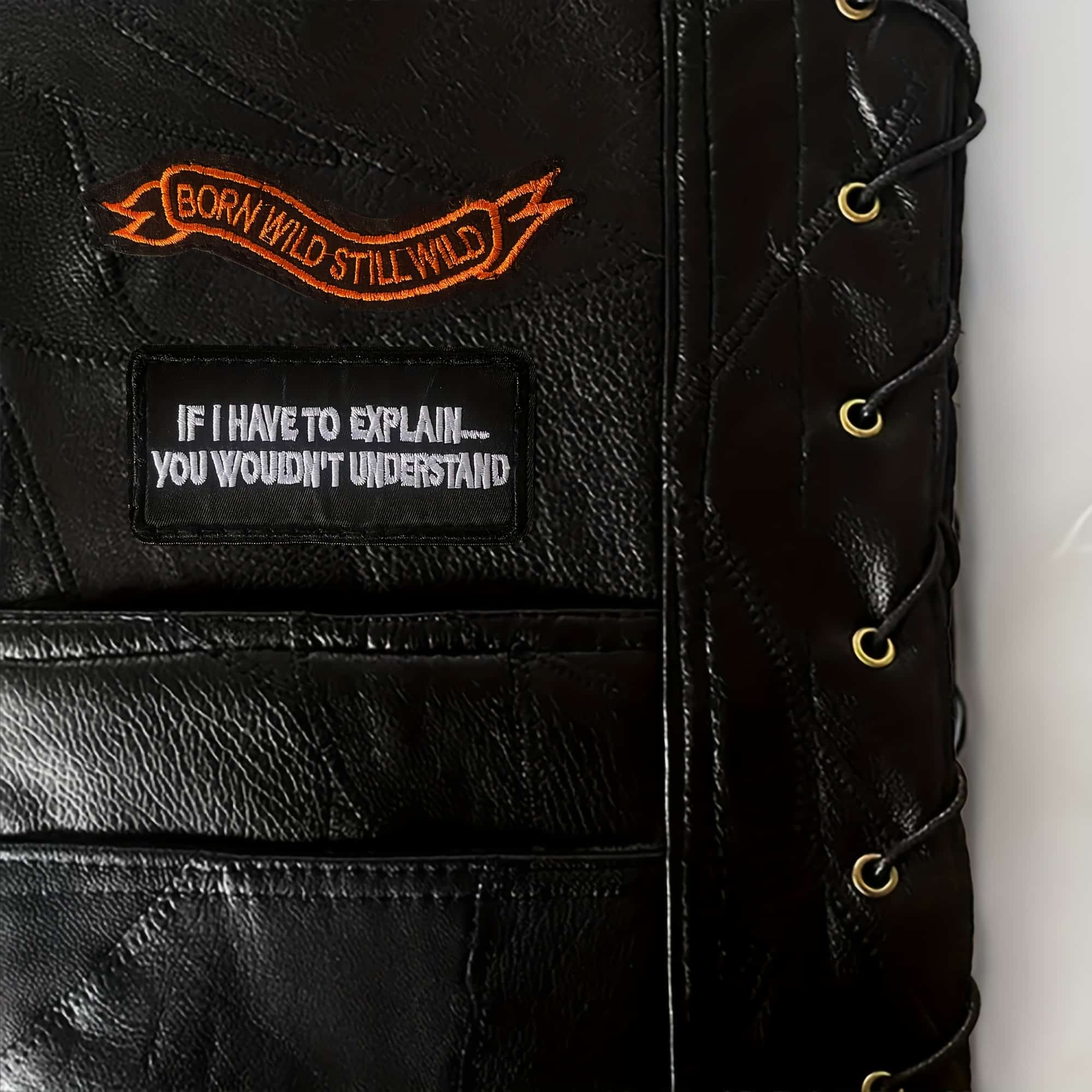 Gilet Biker Simili Cuir Homme – Esprit Rider Indépendant, Drapeau Américain, Route 66 – Style Moto Punk et Motard look – Image 8