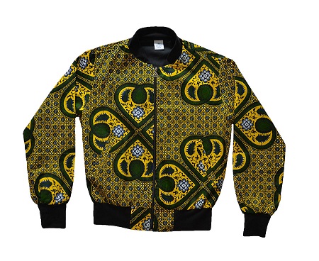 Veste Bomber Femme en tissu wax Sokone – Image 2